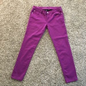 Purple celebrity skinny pants